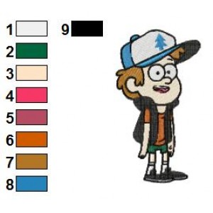 Gravity Falls Dipper Pines 03 Embroidery Design